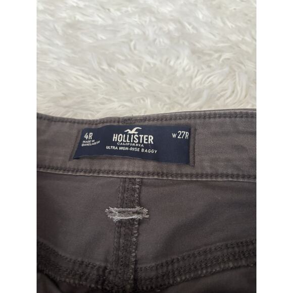 Hollister women's sz. 27 (4R) Ultra High Rise baggy cargo pants. Fantastic pair - Picture 7 of 9